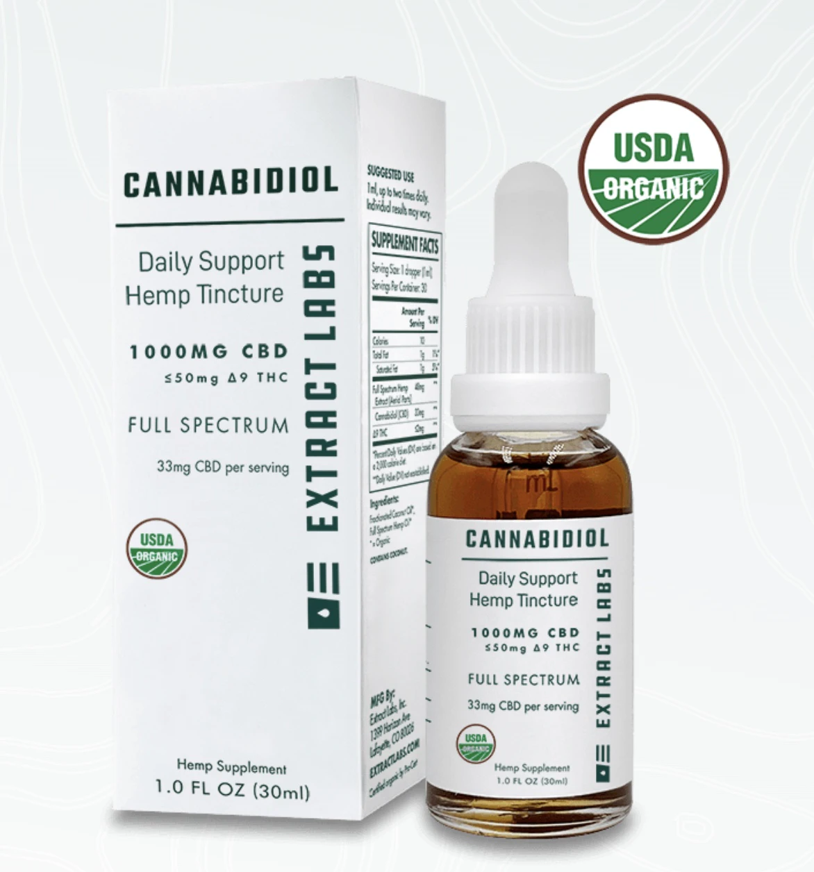Extract Labs - Extract Labs - Organic Daily Support CBD 1000mg Main Image