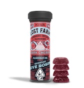 Lost Farm Gummies Dark Cherry Illuminati OG Rosin Kiva