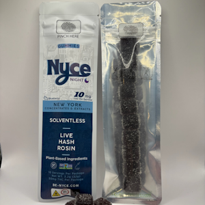 Nyce - Night | Blueberry | Live Hash Rosin | Gummies | 10pk/100mg (Nyce)