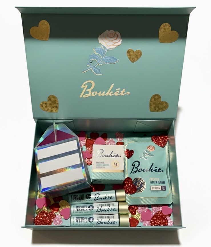 "Beauty of Gifting" | Glitter Bomb 7g - GMO Punch 4g - Flower - 3 Pina Loca 1g Prerolls