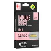Immune Boost 5:1 Capsules - Edible - Ceres - 50mg THC/230mg CBD/10mg CBG/10mg CBN