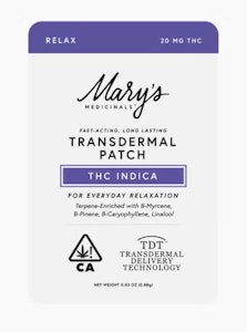 MARY'S MEDICINALS - Mary's THC Indica Transdermal Patch