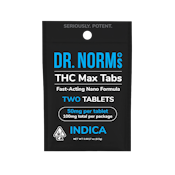 [Dr. Norm's] THC Max Tablet 2 Pack - 100mg - Indica (I)