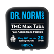 Dr. Norm's - Indica THC Max Tablets 20ct 1000mg