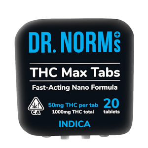 DR. NORM'S - Dr. Norm's - Indica THC Max Tablets 20ct 1000mg