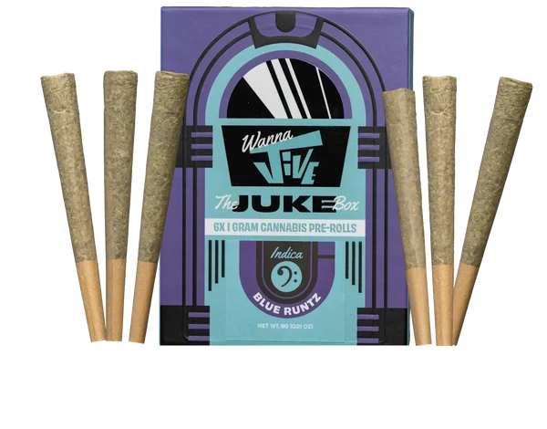 Wanna JIVE - Wanna Jive - Blue Runtz - PreRolls - 6 x 1g Main Image
