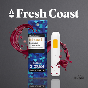 FRESH COAST - Fresh Coast Ritual Liquid Diamond Disposable Grape Ape 2g