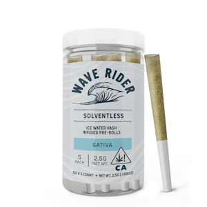 Wave Rider - Wave Rider Hash Infused 5pk Prerolls 2.5g Pipe Dream