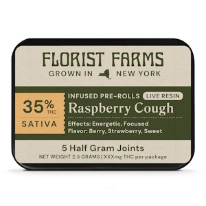 Florist Farms - Florist Farms - Infused Live Resin Raspberry Cough - 5 pack