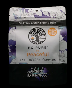 PC PURE - Island Dreamzzz 200mg 1:1 THC:CBN Gummies PC Pure