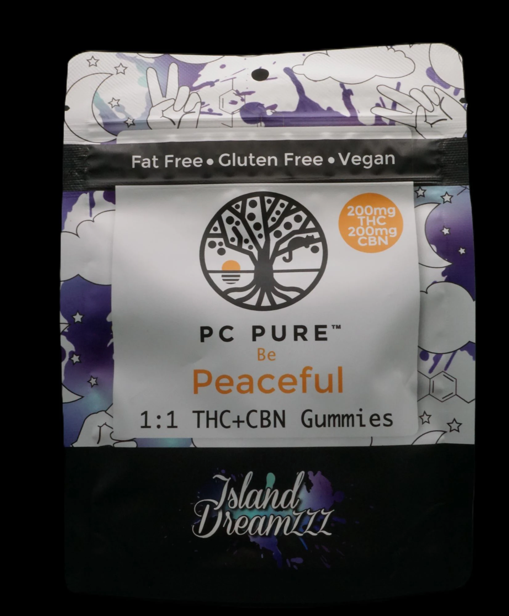 PC PURE - Island Dreamzzz 200mg 1:1 THC:CBN Gummies PC Pure Main Image