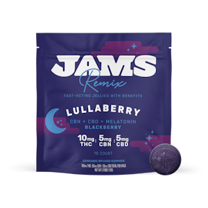 Jams - Edibles | Jams Remix | Fast Acting | Lullaberry | 2:1:1 | 10 Pack