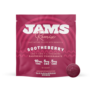 JAMS - JAMS Remix | Sootheberry 2:1:1 THC:CBG:CBD | 100mg/10pk Soft Chews