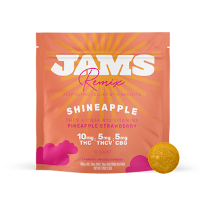 JAMS - JAMS Fast Acting | Shineapple 2:1:1 THC:THCV:CBG | 100mg/10pk Soft Chews