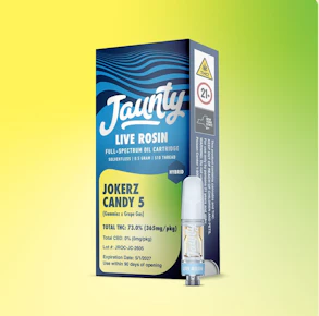 Jaunty | Vape Cart | Live Rosin | Jokerz Candy 5 | .5G
