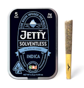 JETTY - Infused Prerolls - GMO x Papaya Burger - Live Rosin - 5PK - 2.5G