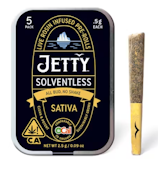 JETTY - Infused Prerolls - Strawnana Mac x Sour Strawberry - Live Rosin - 5PK - 2.5G