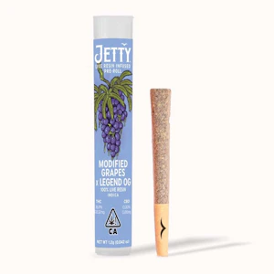 JETTY EXTRACTS - Modified Grapes x Legend OG - 1g (I) - Live Resin Infused - Jetty