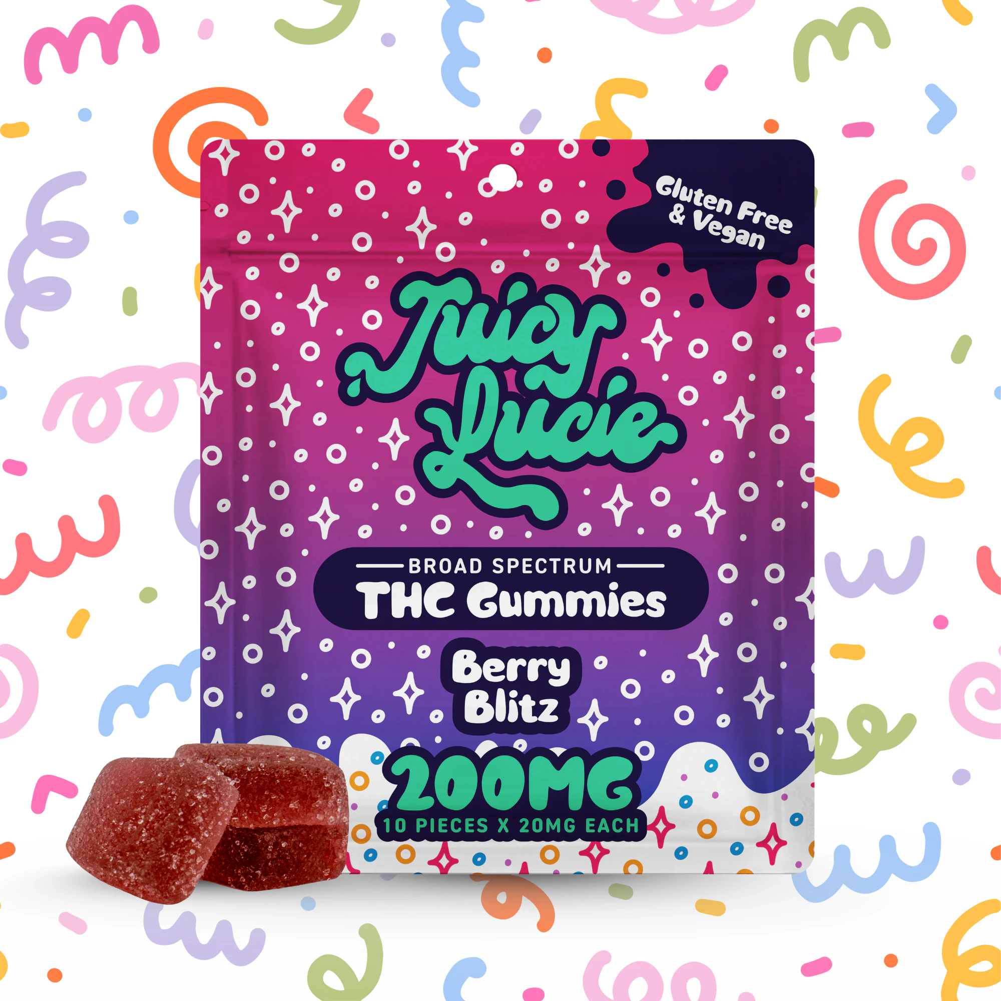 Juicy Lucie - Juicy Lucie | Berry Blitz Gummies | 200mg Main Image
