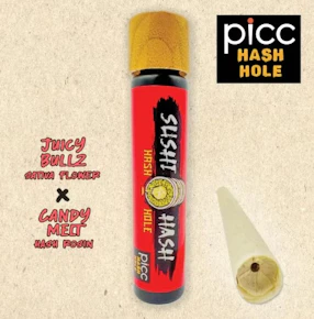 PICC | SUSHI HASH | PreRoll | HASH HOLE | JUICY BULLZ x CANDY MELT ROSIN | 1G