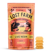 Lost Farm Mimosa x Juicy Peach Resin Gummies - 100mg - KIVA