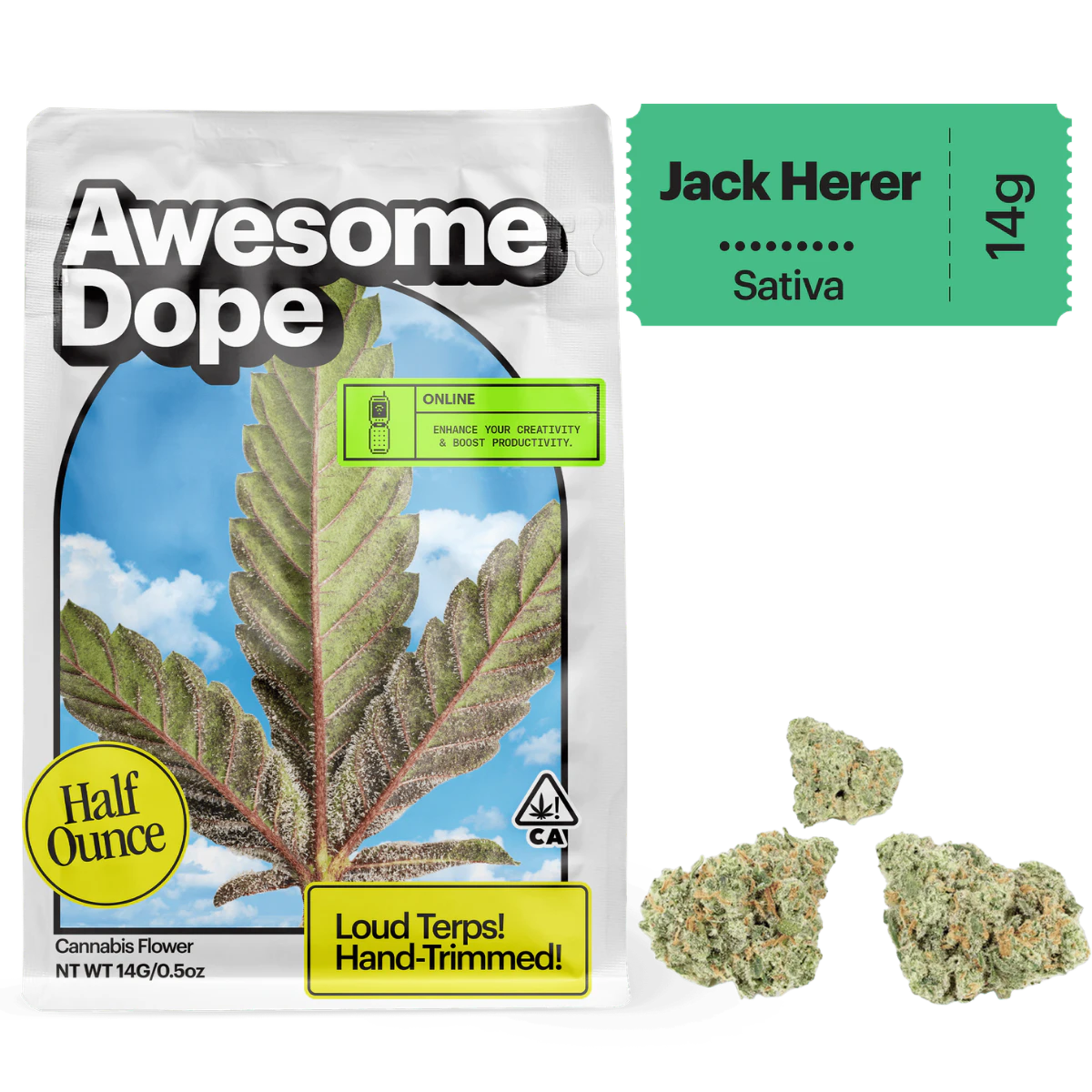 Awesome Dope - Jack Herer (S) | 14g Smalls Flower | Awesome Dope Main Image