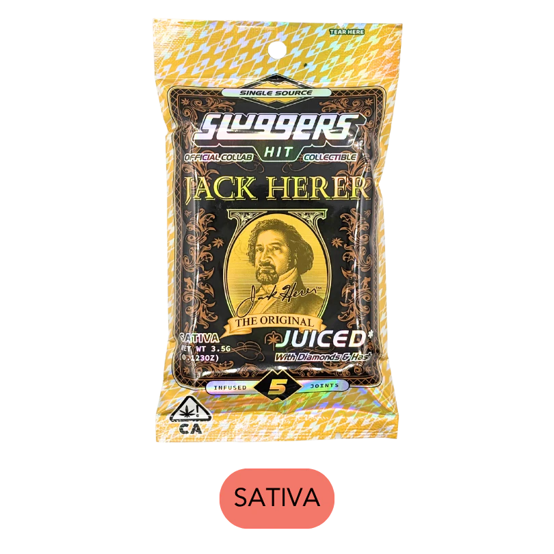 Sluggers - Sluggers - Hash Diamonds - Jack Herer - Infused Preroll Pack - 5pk - 3.5g Main Image