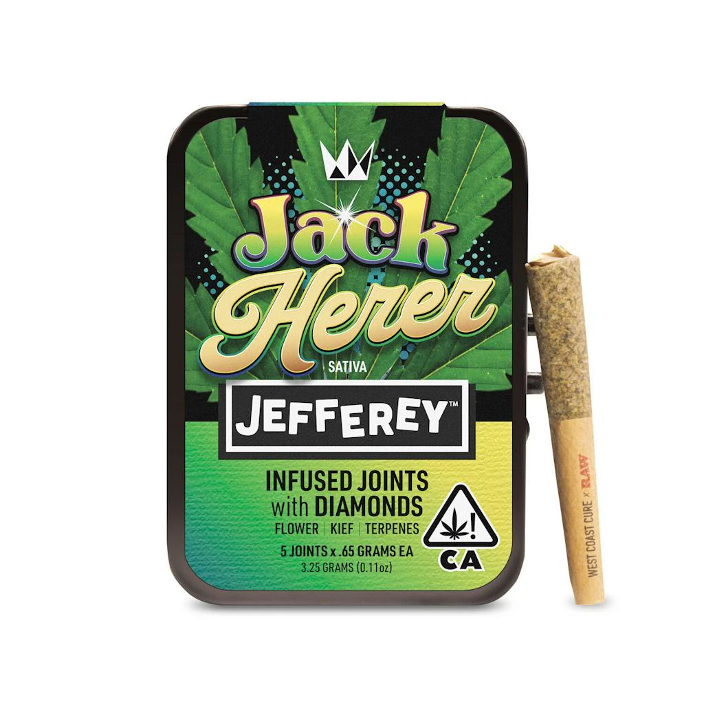 West Coast Cure - West Coast Cure Jack Herer Jefferey Infused Joint 5 Pack 3.25g Main Image