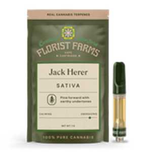 FLORIST FARMS - Florist Farms - Jack Herer - 88% THC - 1.0g - Vape Cartridge
