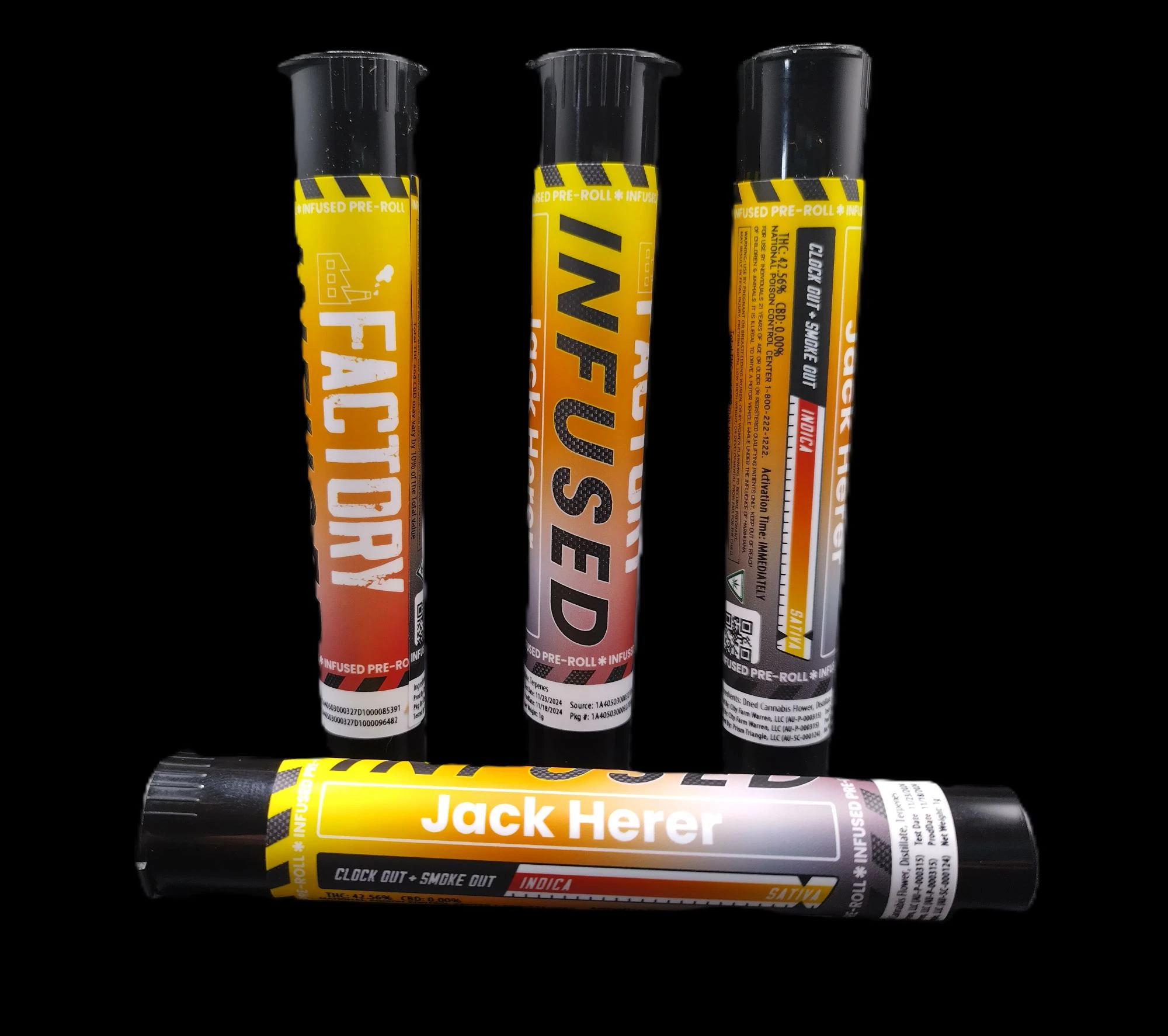 Factory - Jack Herer - 1 Pack Preroll Case (1g) Infused Main Image
