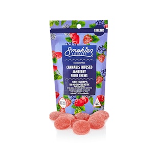 SMOKIEZ - Smokiez Jamberry 1:1 THC:CBN Fruit Chews 200mg