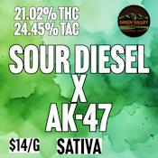 Green Valley Cannabis | Sour Diesel x AK 47