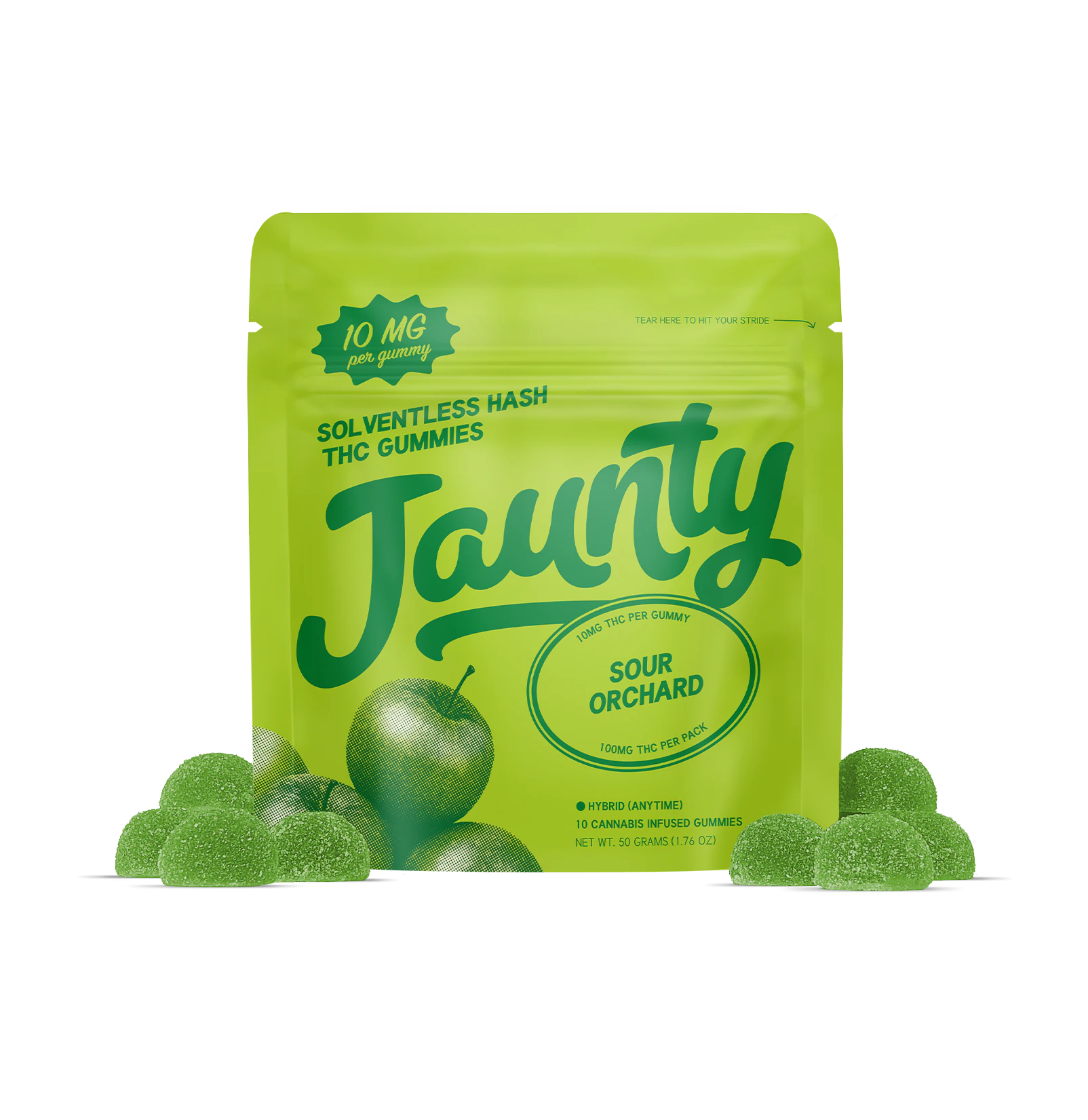 Jaunty - Jaunty | Sour Orchard | Hash Gummies | 100mg Main Image
