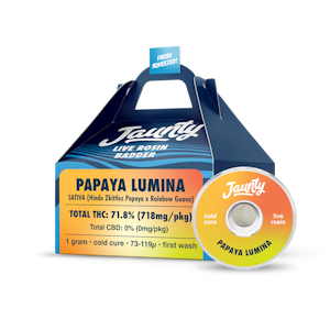 JAUNTY - Jaunty - Papaya Lumina - Badder - 71.80% THC -1g - Live Rosin
