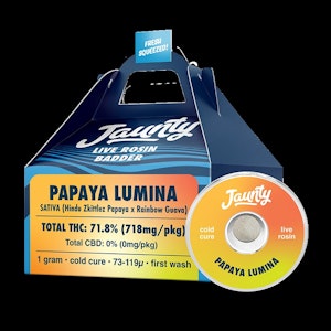 JAUNTY - Jaunty | Concentrate | Live Rosin Badder - Papaya Lumina | 1g