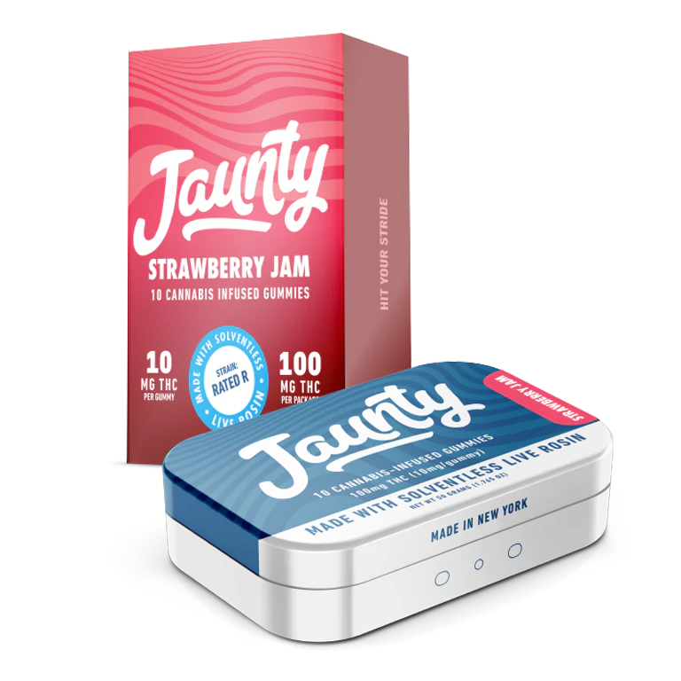 Jaunty - Strawberry Jam Live Rosin Gummies | 10pack Main Image