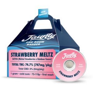 #19 Strawberry Meltz-Sativa- Live Rosin Badder 1g- Jaunty     - refrigerator bf3