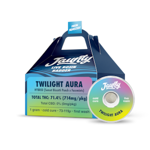 JAUNTY - Jaunty - Twilight Aura - Badder - 69.40% THC -1g - Live Rosin