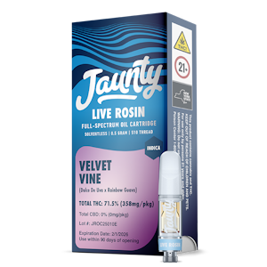 JAUNTY - Jaunty: Velvet Vine 0.5g Live Rosin Cart