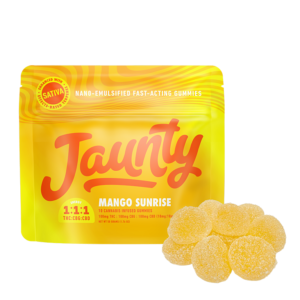 JAUNTY - Jaunty - Mango Sunrise (1:1:1 THC:CBG:CBD) - 100mg - 10mg x 10ct - Edibles
