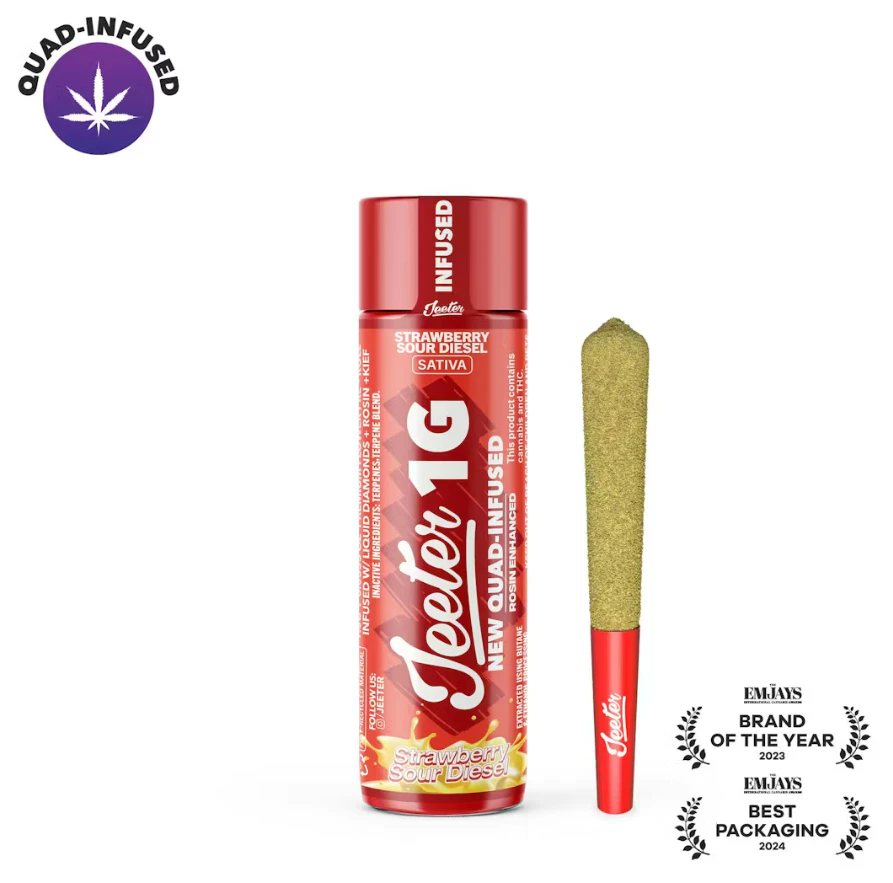 Jeeter - Strawberry Sour Diesel 1g Infused Pre-Roll Main Image