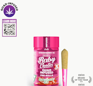 JEETER 5PK Strawberry SC Quad Infused Baby Jeeter Pack