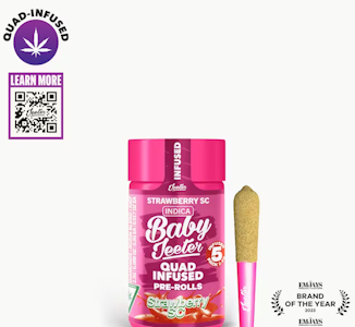 JEETER - JEETER 5PK Strawberry SC Quad Infused Baby Jeeter Pack