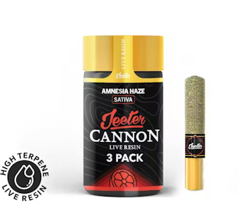JEETER - Jeeter | Amnesia Haze | Live Resin Infused Baby Cannons 3pk | 1.5g