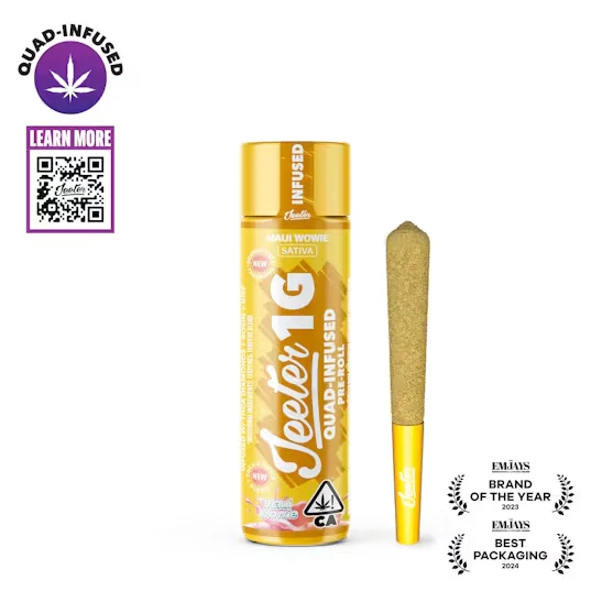 Jeeter - JEETER - Infused Preroll - Maui Wowie - Quad Infused - 1G Main Image