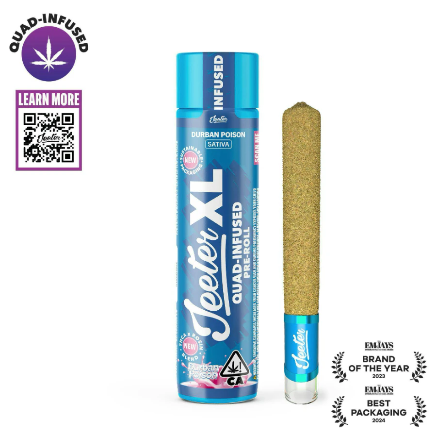 Jeeter - Jeeter XL Infused Preroll 2g Durban Poison  Main Image