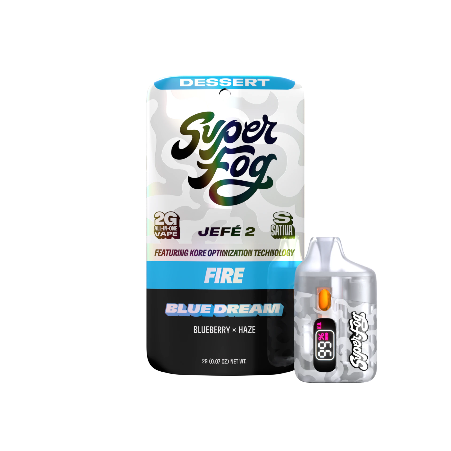 MFused | SuperFog - FIRE 2g Jefe 2 XL - Blue Dream Main Image