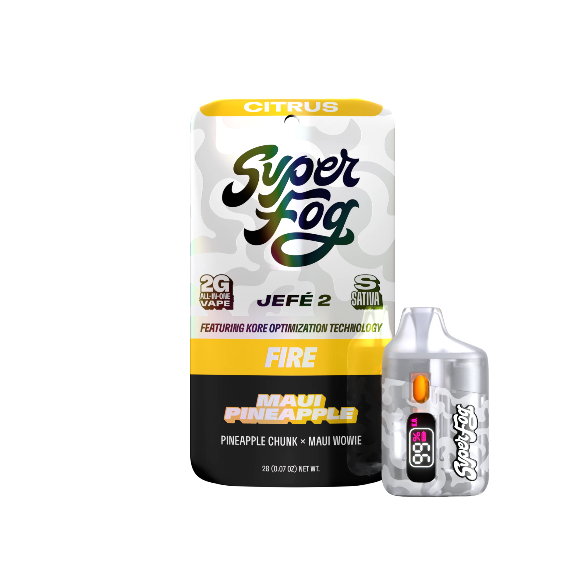 MFused | SuperFog - FIRE 2g Jefe 2 XL - Maui Pineapple Main Image