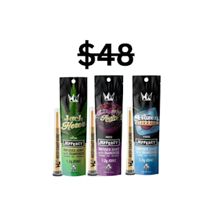 WEST COAST CURE - Jeffery Joint Variety Bundle | 3x 1.2g Diamond Infused Joints | West Coast Cure