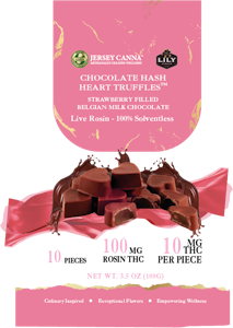 Lily Extracts - Chocolate Hash Heart Truffles